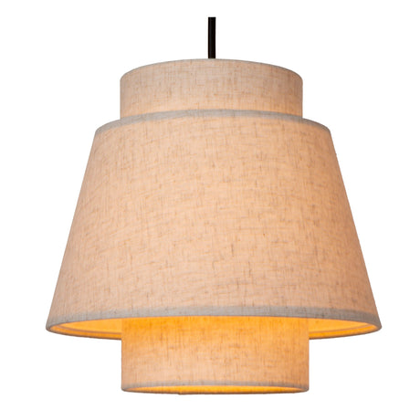 Pendelleuchte Tribute 3-flammig rund mit Stoffschirm Ø 76cm (2)