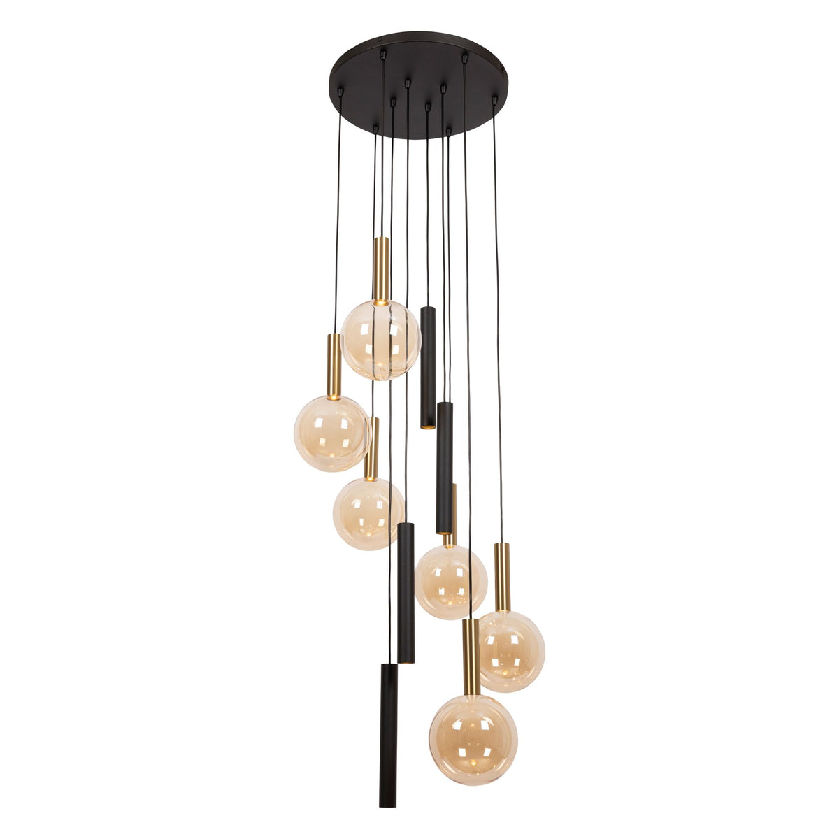 Lampada a sospensione Josiane a 6 luci regolabile in altezza Ø 55cm (2)