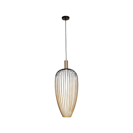 Pendelleuchte Aurelie mit Metallschirm Gold, Schwarz (2)