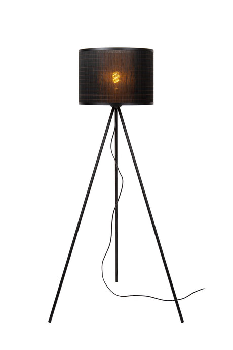 Floor lamp Tagalog bamboo tripod black, natural 142cm (2)