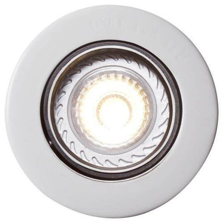 Mixit Pro candeeiro de encastrar no teto branco com superfície lacada a branco para interior e exterior.