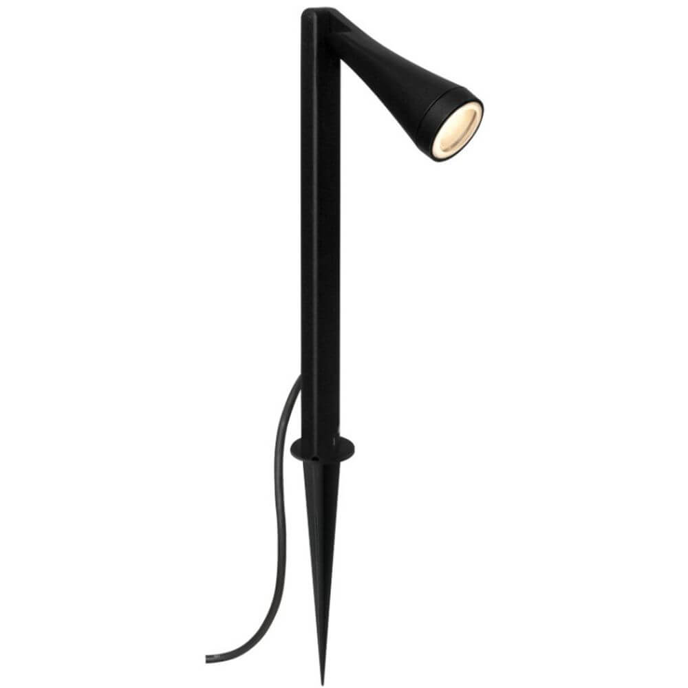 Mono Außen-Stehleuchte in Schwarz mit verstellbarem Kopf für gezielte Beleuchtung im Außenbereich.