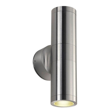 Astina Out ESL alu brushed 2xGU10 max. 2x11W IP44 applique murale en aluminium et verre pour l'extérieur