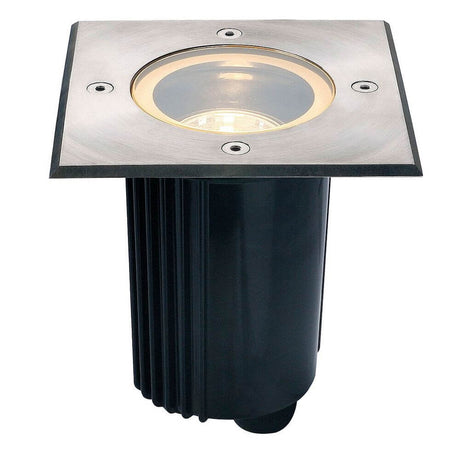 Dasar 115 GU10 Luz de chão encastrada angular em aço inoxidável IP67