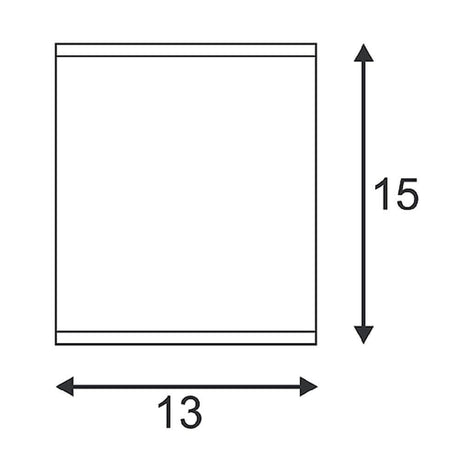Big Theo Ceiling Out Plafón angular blanco ES111 máx. 75W