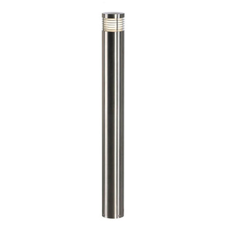 VAP SLIM 90 Stehleuchte Edelstahl gebürstet E27 max. 20W, runde Außenleuchte aus Edelstahl