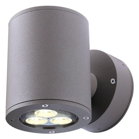 SITRA Wall Up-Down væglampe antracit 2xGX53 max. 2x9W IP44 med aluminium og struktureret glas.