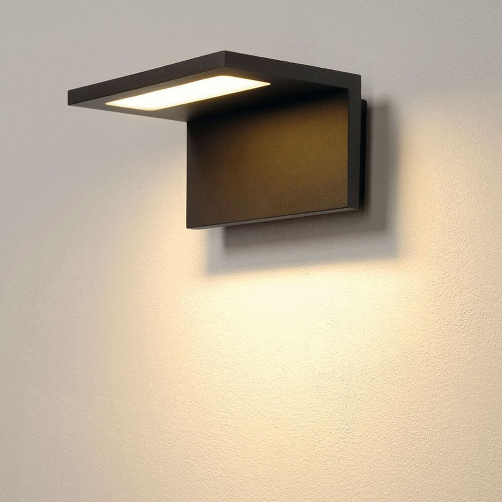 ANGOLUX Wall Wandleuchte anthrazit 36 SMD LED 3000K an Wand montiert, warmweißes Licht, modernes Design.