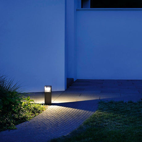 LOGS 40 gulvlampe firkantet antrasitt 6W LED varm hvit