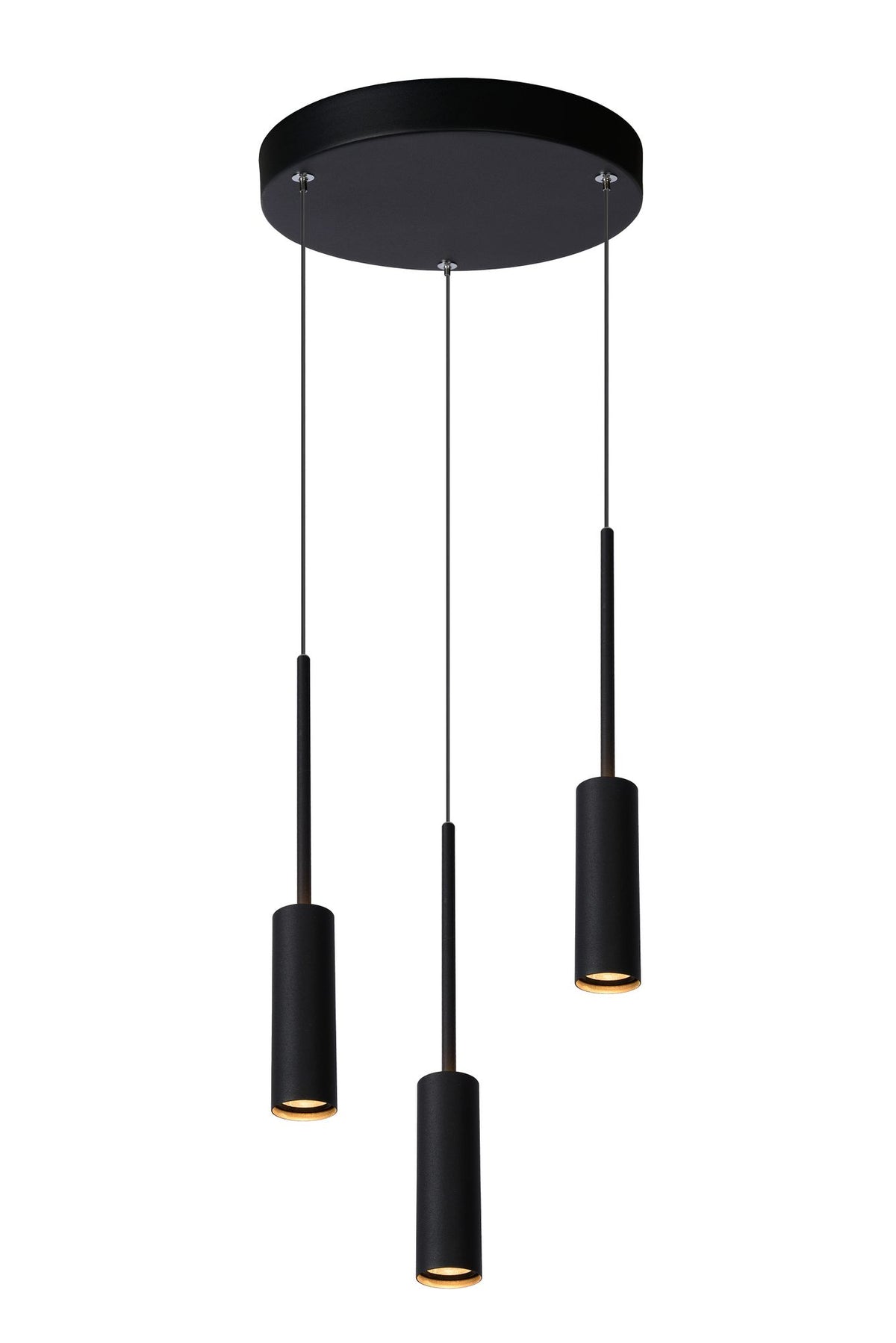 LED-Pendellampe Tubule 3-lyskilder Sort 26cm (2)