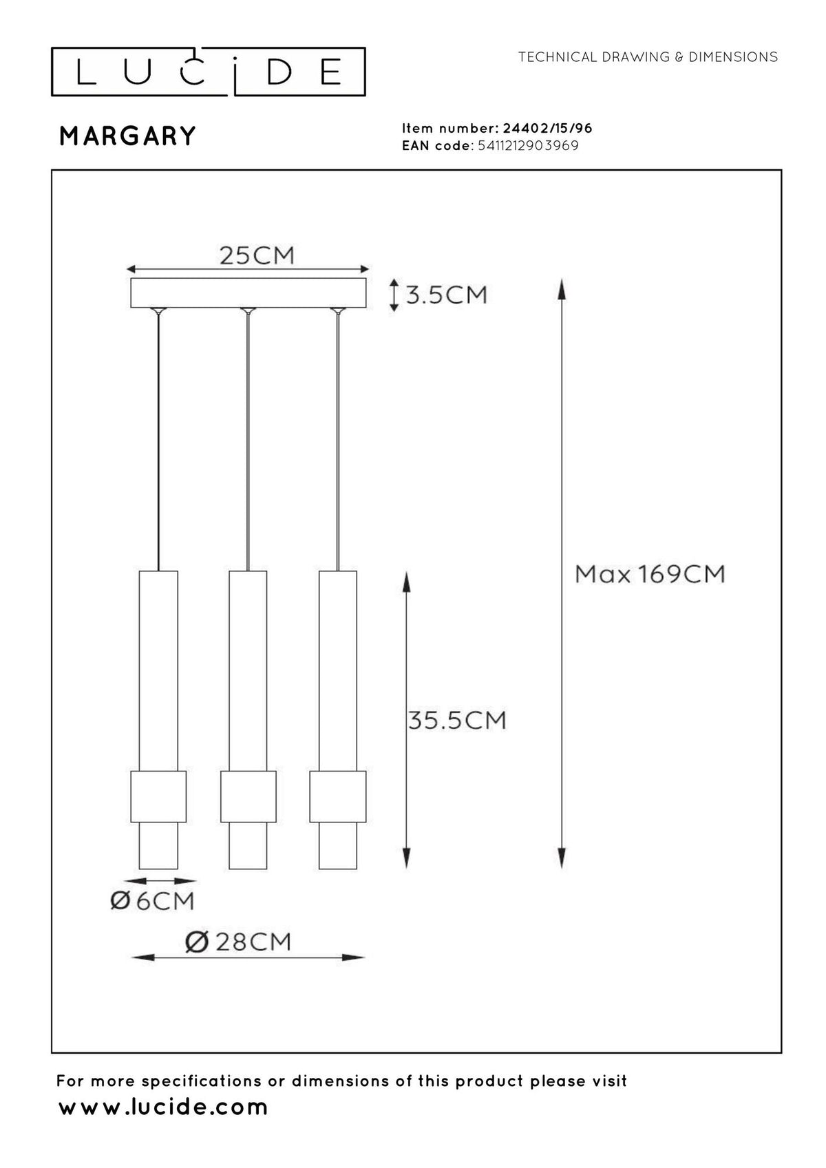 LED-Pendelleuchte Margary 3-flammig dimmbar Kaffee (6)