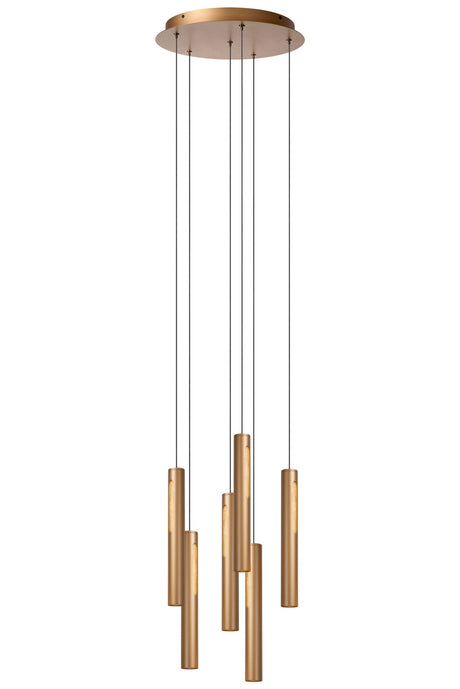 LED-Pendelleuchte Griffith 6-flammig CCT dimmbar Bronze (2)