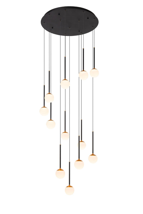 LED-Pendelleuchte Calina 12-flammig rund dimmbar CCT (2)