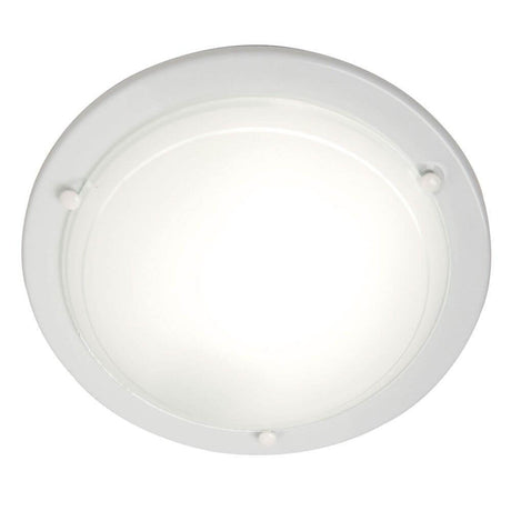 Spinner loftslampe hvid, rund loftslampe i hvid LED- Belysning.