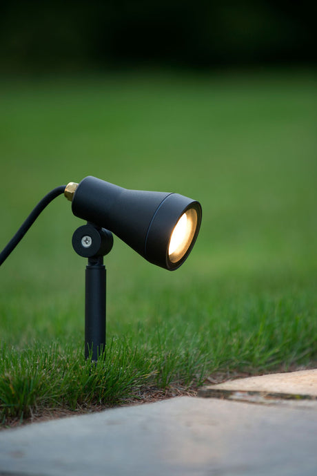 LED-Faretto da giardino Spike dimmerabile orientabile IP54 Nero (1)