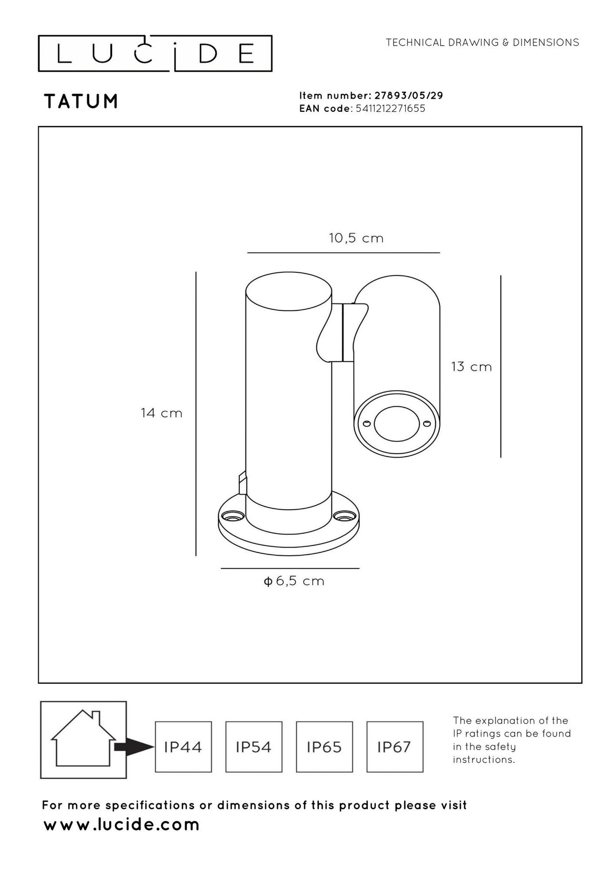 Gartenstrahler Tatum schwenkbar IP65 Anthrazit (7)
