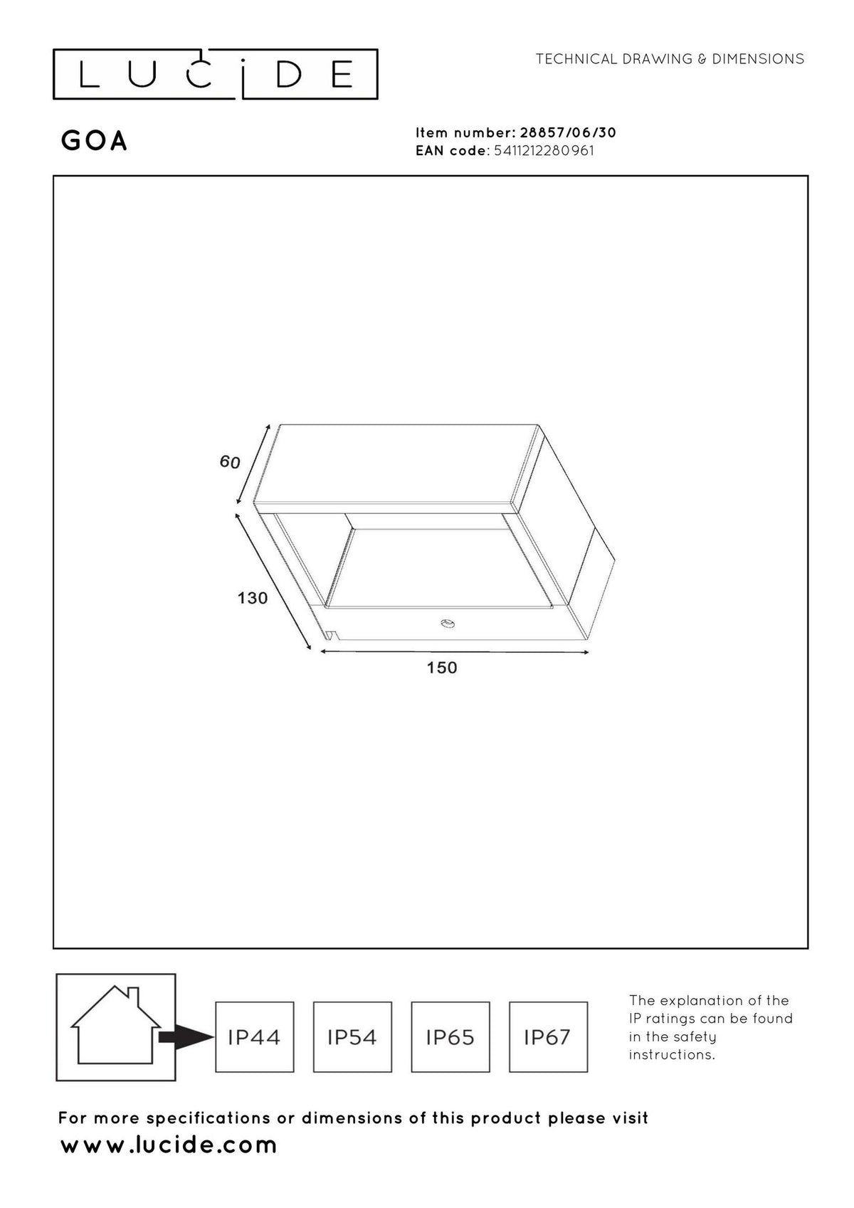LED-Außenwandleuchte Goa Up & Down IP54 Anthrazit (6)