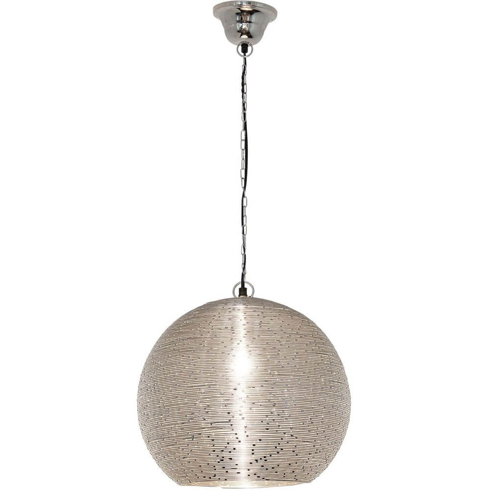 Pendelleuchte Colibri Stahldraht Vernickelt Silber