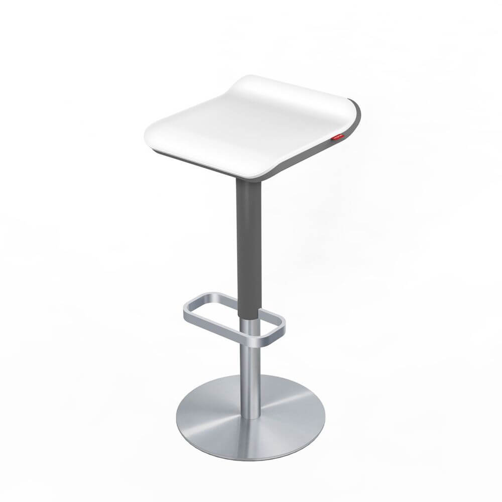 Moree Barhocker Ed höhenverstellbar Anthrazit mit elegantem Design und 360 Grad Drehfunktion.