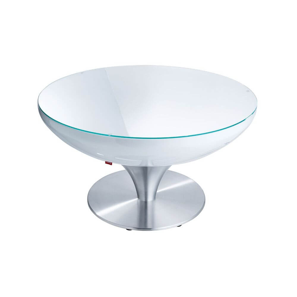 Moree Lounge Table Outdoor Tisch 45cm - moderner Designtisch mit glänzender Oberfläche, ideal für den Außenbereich.