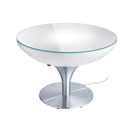 Stół Moree Lounge Table 55 cm o nowoczesnym designie i przezroczystym przewodzie, idealny do wnętrz.