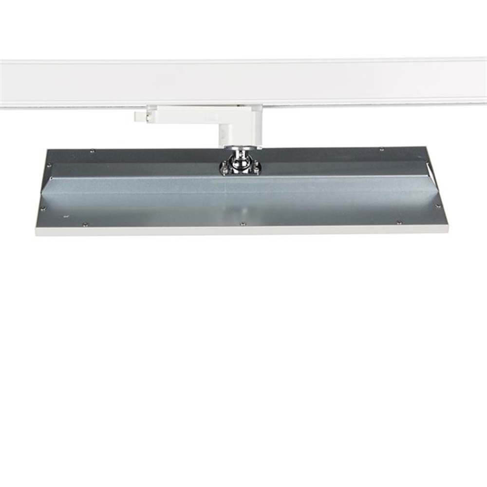 3-Phasen LED-Panel Flächenleuchte 1500lm Neutralweiß an 3-Phasenschiene montiert