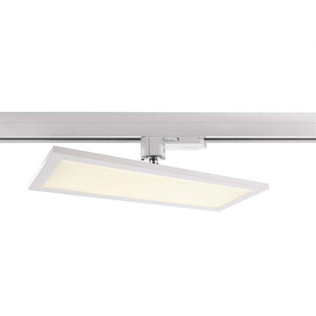 3-Phasen LED-Panel Flächenleuchte in Weiß, ideal für effiziente Beleuchtung in Räumen mit EURO Adapter.