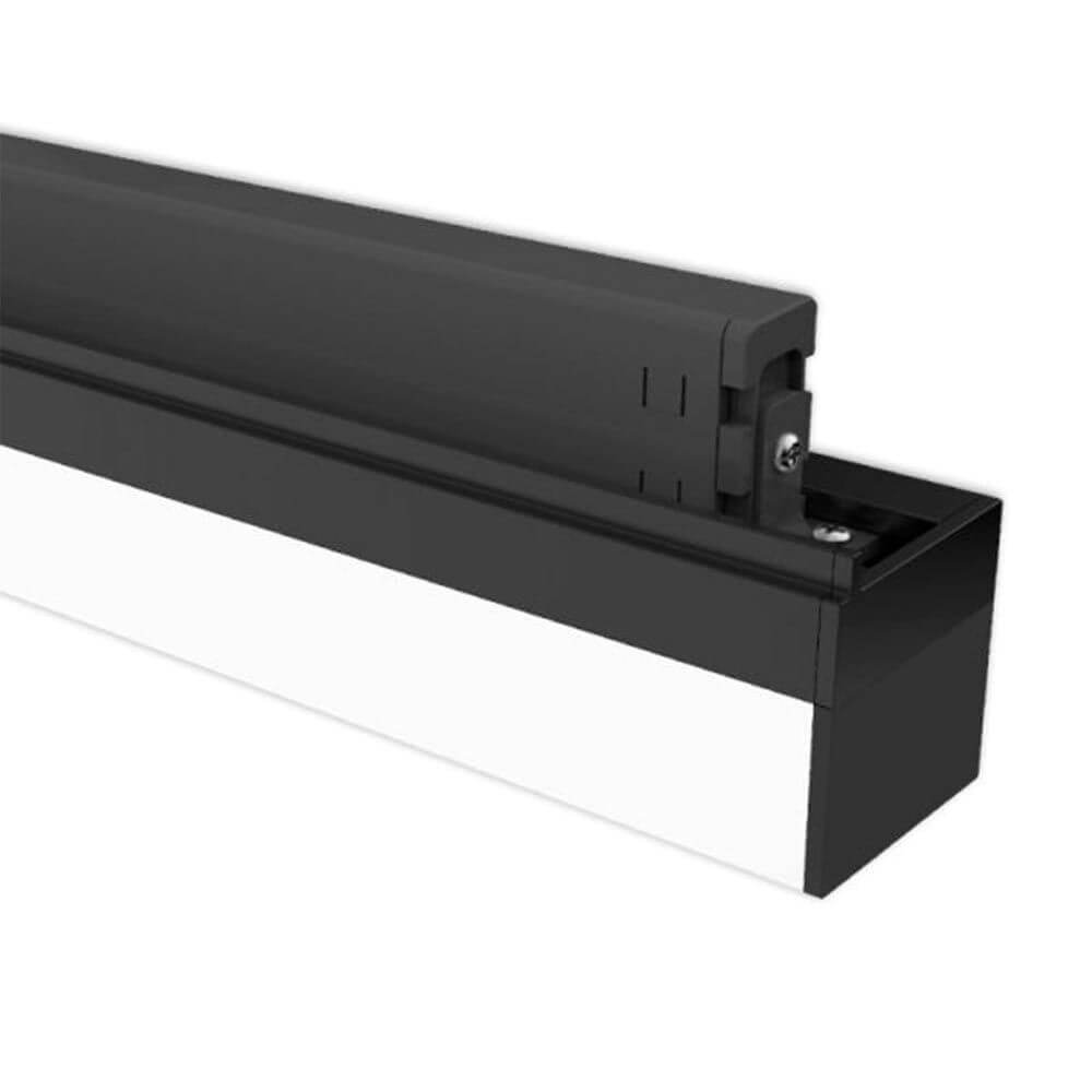 3-Phasen Linienleuchte 2200lm 20W 3000K warm Schwarz Detailaufnahme