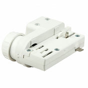 3-Phasen Pendelleuchten Adapter Weiß für 230V Pendelleuchten in universalem Design.
