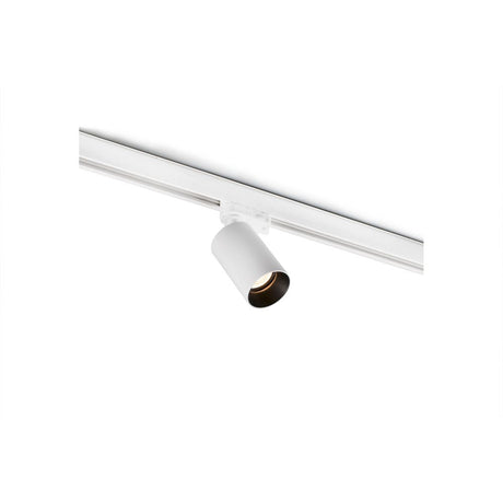 3-faset skinne spotlight STAN GU10 Hvid monteret på skinne, elegant design i hvid.