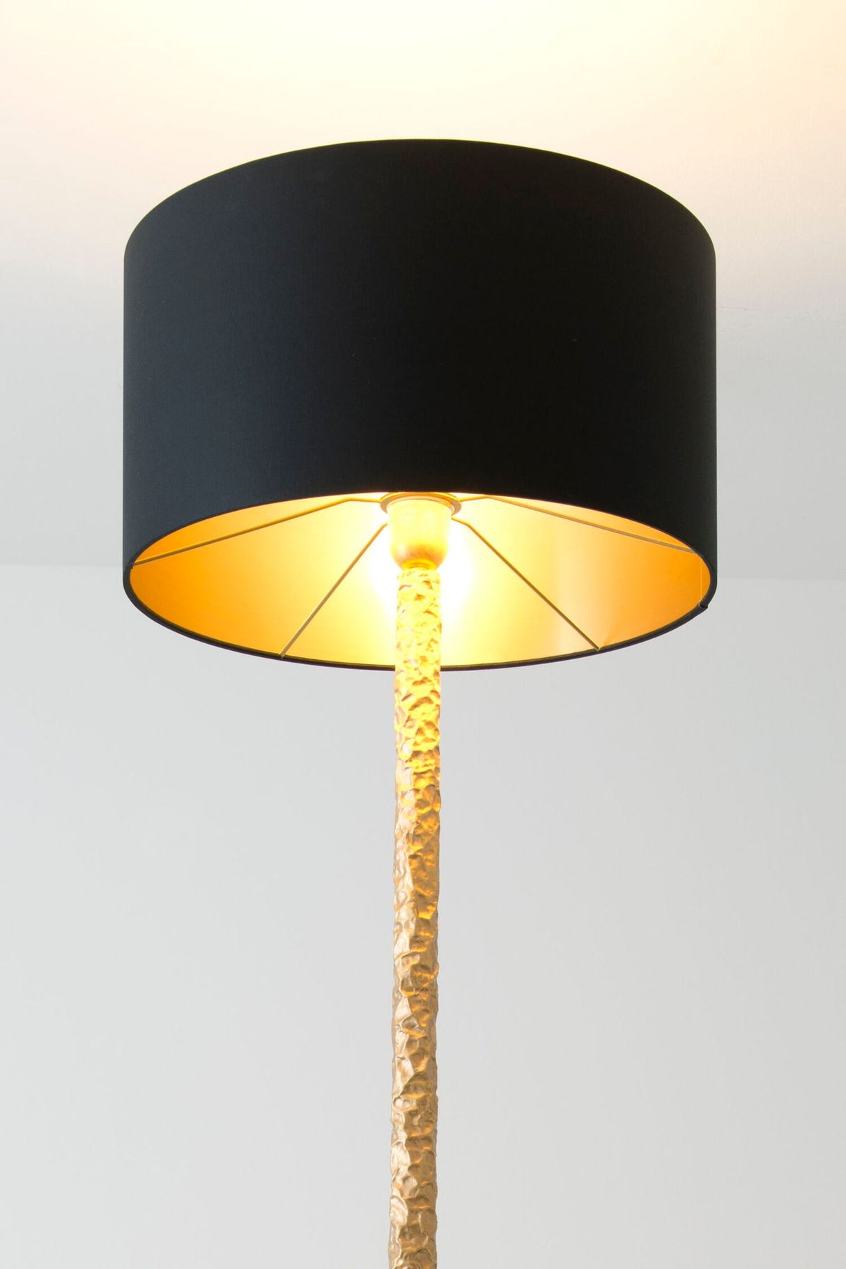 Lampada da terra Cancelliere Rotonda Chintz con paralume