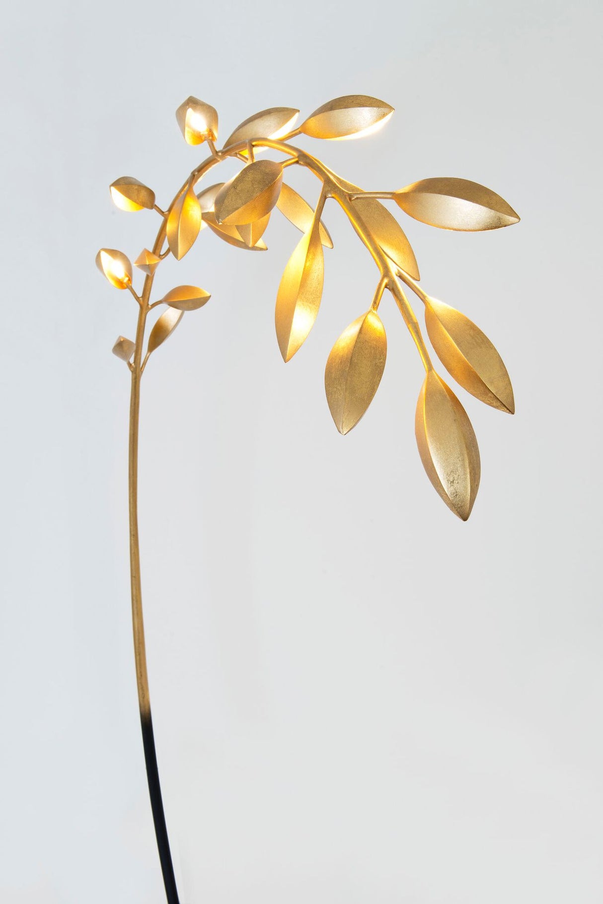 Stehlampe Riso 11-flammig Rund 164 cm Gold