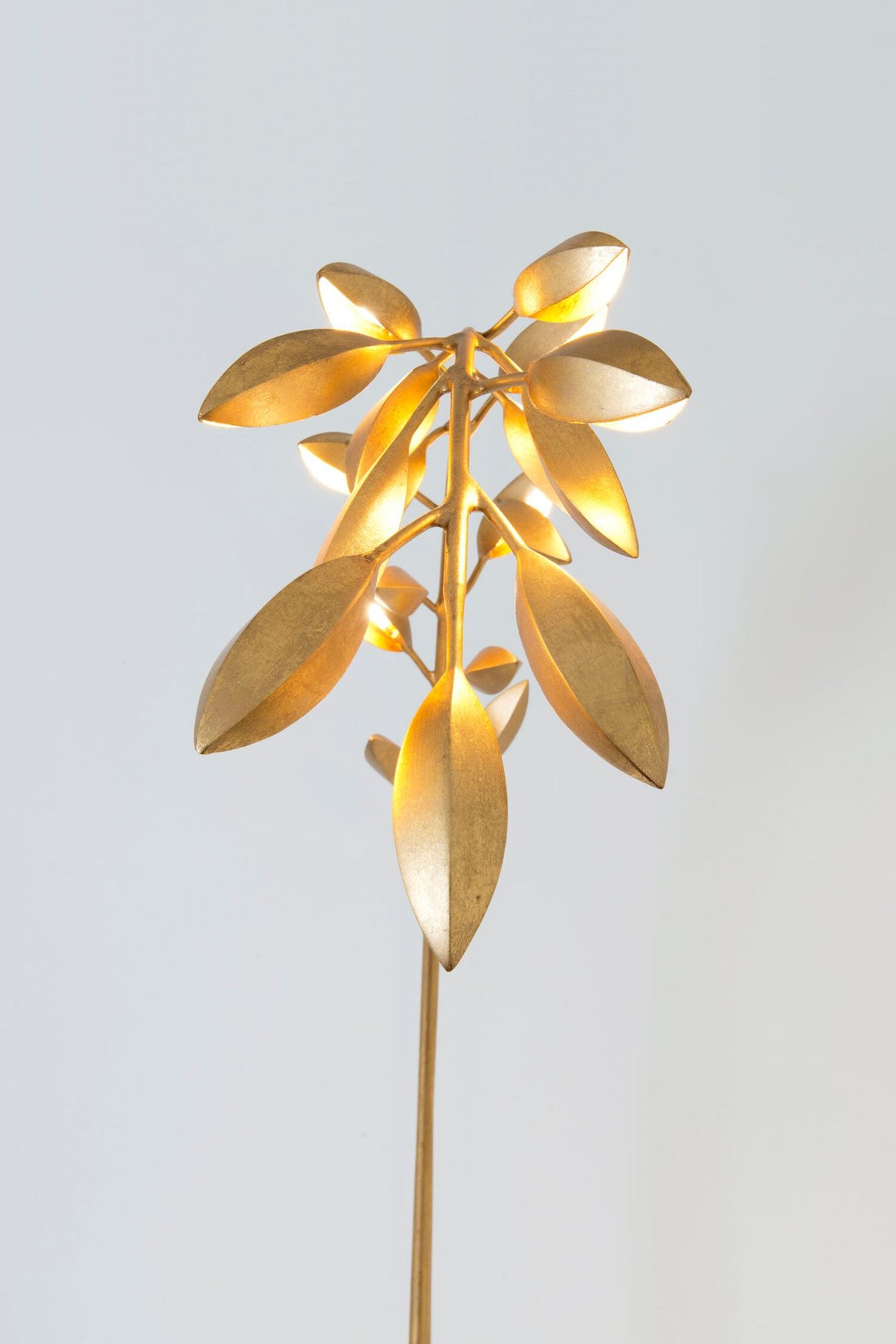 Stehlampe Riso 11-flammig Rund 164 cm Gold