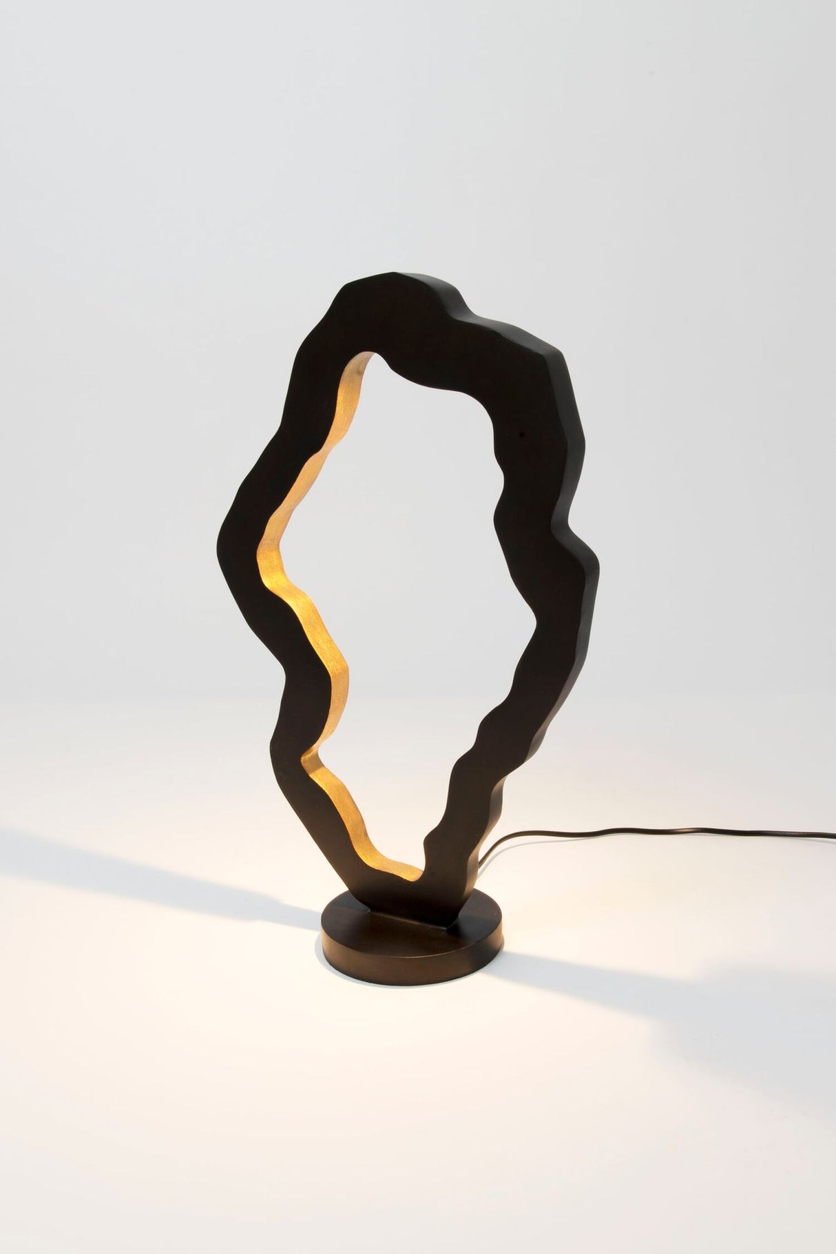 LED lampada da tavolo Infernale dimmerabile rotonda 31x14 cm oro