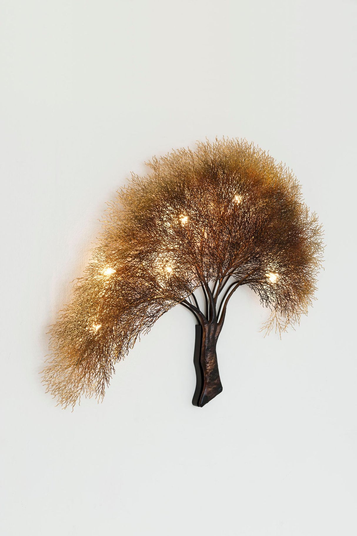 Wandleuchte Acacia 7-flammig 103x12cm Gold