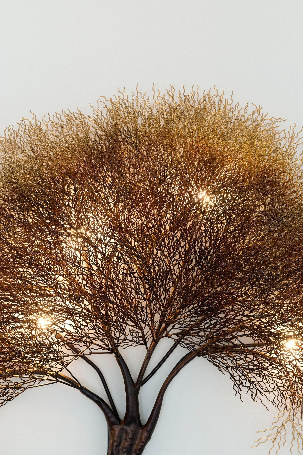 Wandleuchte Acacia 7-flammig 103x12cm Gold