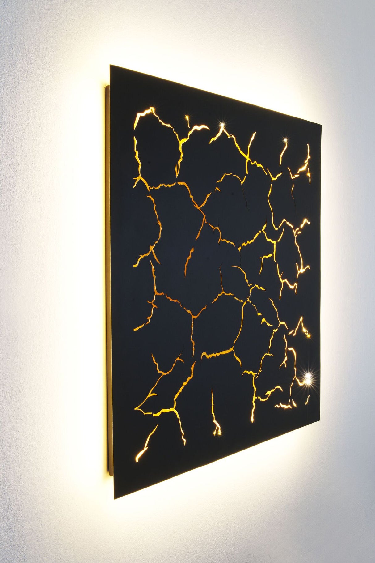 LED-Applique Larica dimmerabile 86x6 cm Oro