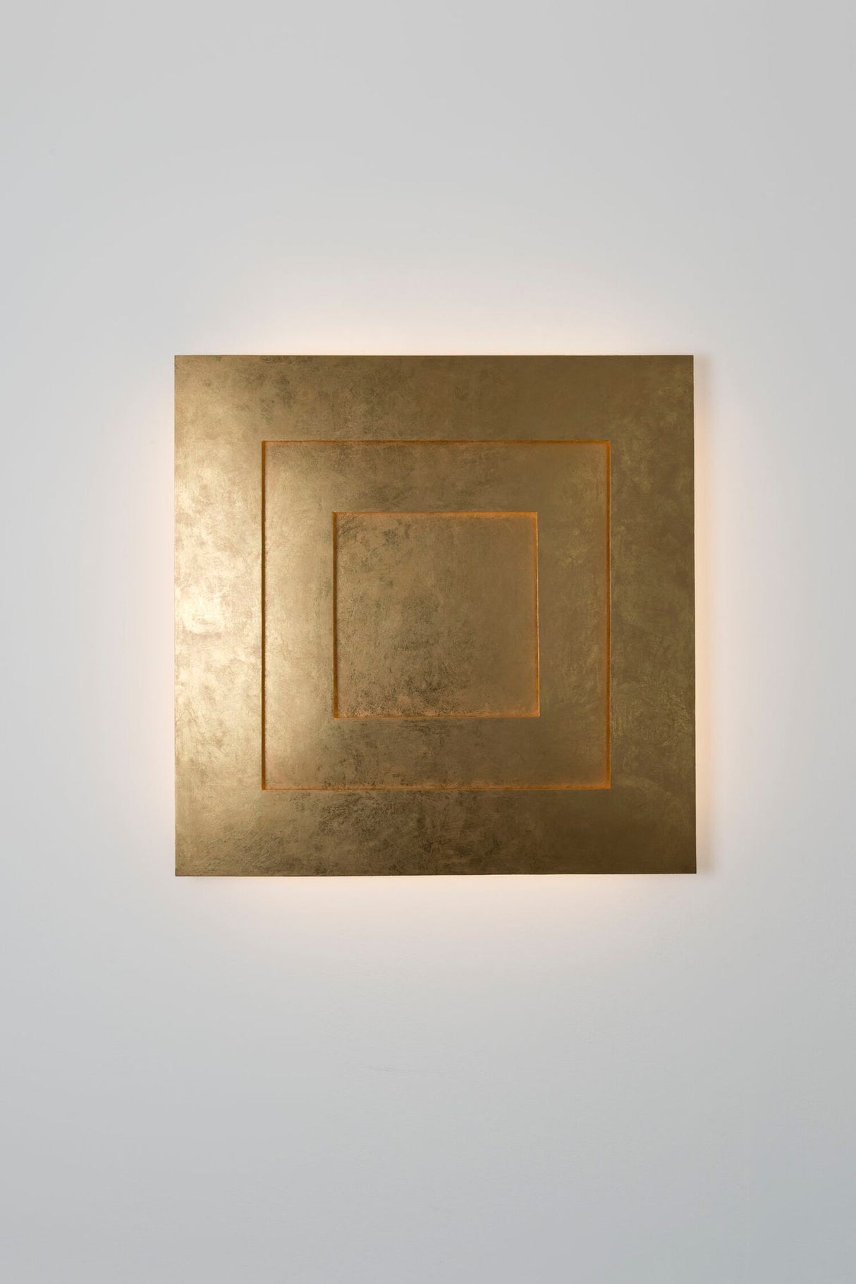 LED-væglampe Masaccio Quadrato dæmpbar 80x6cm guld