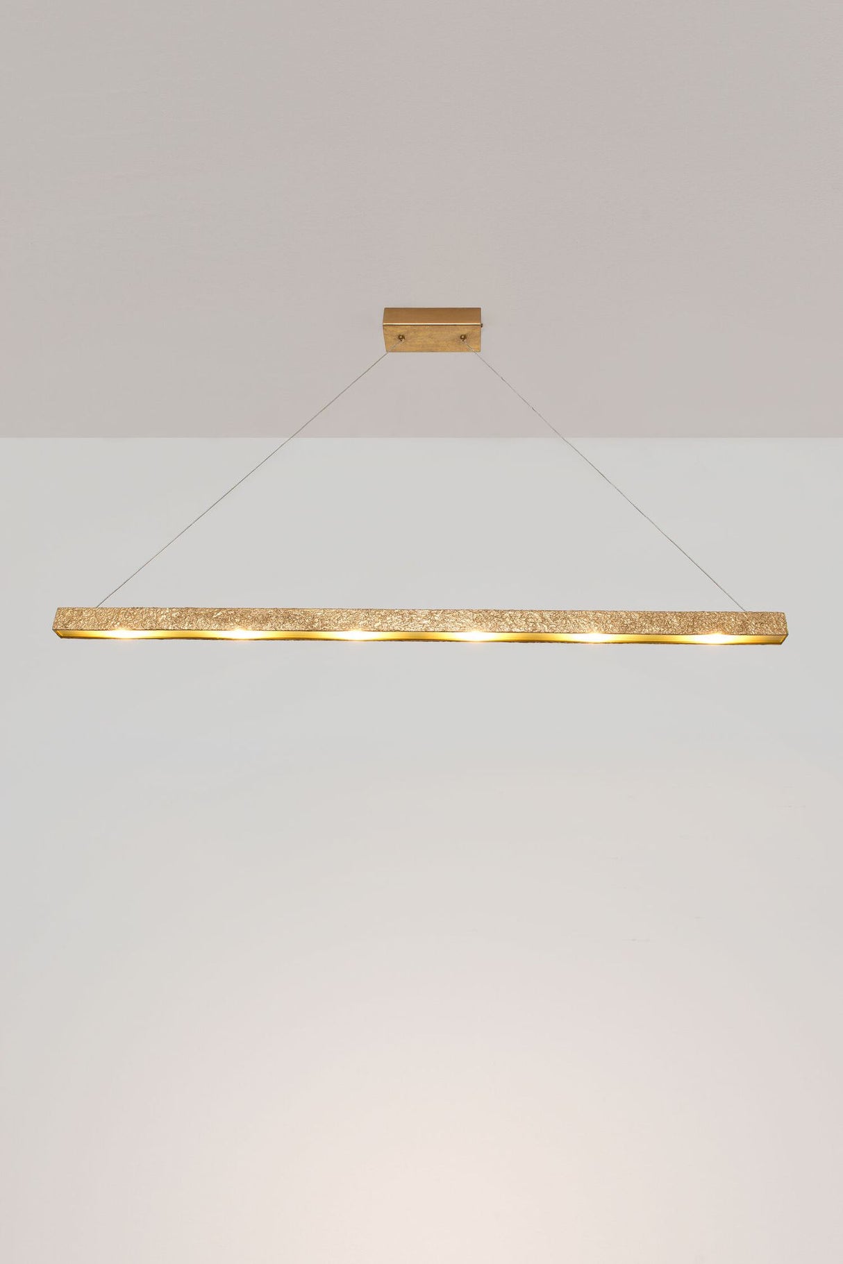LED-Pendellampe Universo 6-flammig Satiniertes Glas dimmbar
