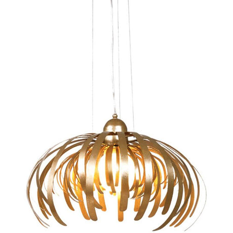 Pendelleuchte Alessia Eisen Gold in goldener Farbe mit elegantem Design und robusten Materialien.
