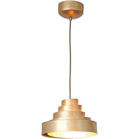 Lampa wisząca Comparsa żelazo złoto - elegancka lampa wisząca z żelaza w kolorze złotym do stylowych wnętrz.