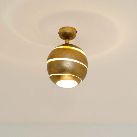 Luminária de teto moderna Suopare Ferro Dourado com design chique e luz quente.
