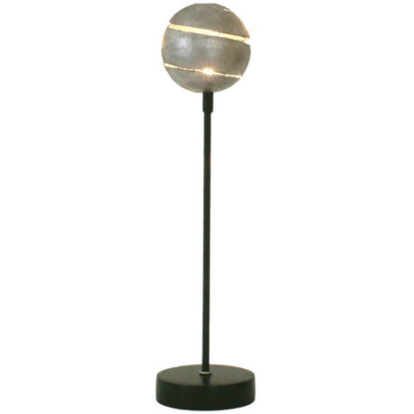 Lámpara de mesa Piccola Palla hierro negro-plata