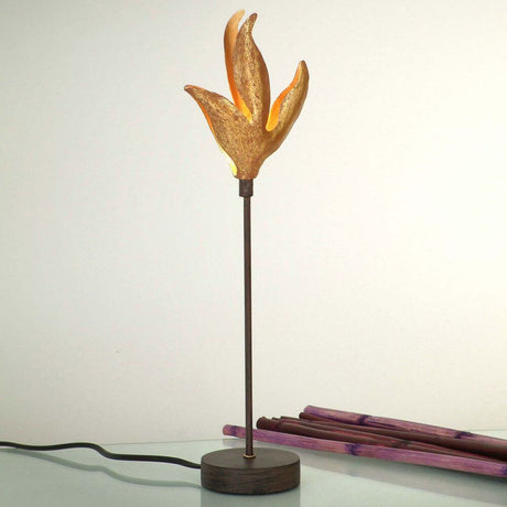 Table lamp Piccola Pelicano Iron Brown-Black-Gold - elegant table lamp with stylish design.