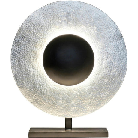 3-light table lamp Villino iron silver-brown-black with modern design and stylish lighting.