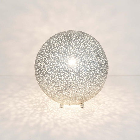 Bordlampe Lily Grande jern sølv