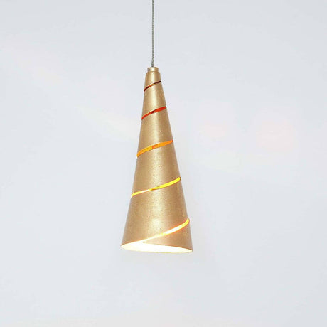 Lampa wisząca Innovazione Iron Gold w nowoczesnym designie, odpowiednia do systemów szynowych.