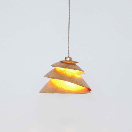 Pendelleuchte Snail Eisen Gold