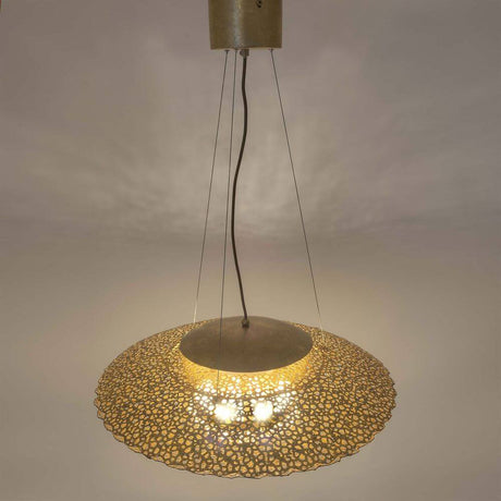 Taklampe med 2 lyskilder Utopistico jern-glass gull