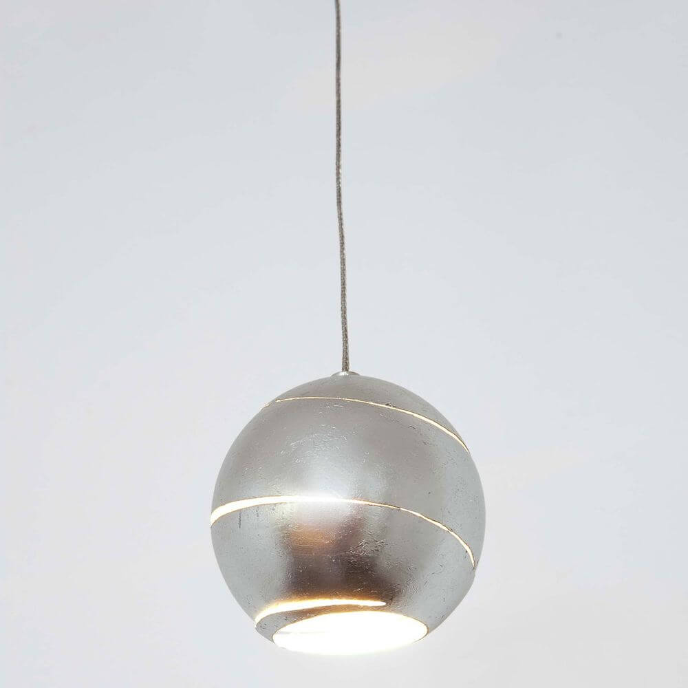 Pendelleuchte Suopare Eisen Silber